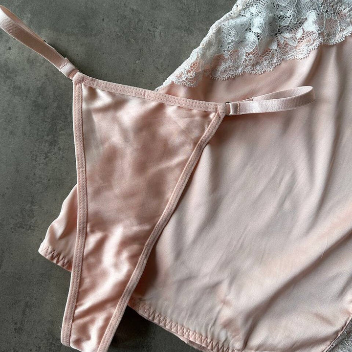 Lace Detail Satin Nightdress