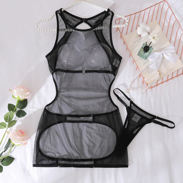 Midnight Tease Mesh Nightdress