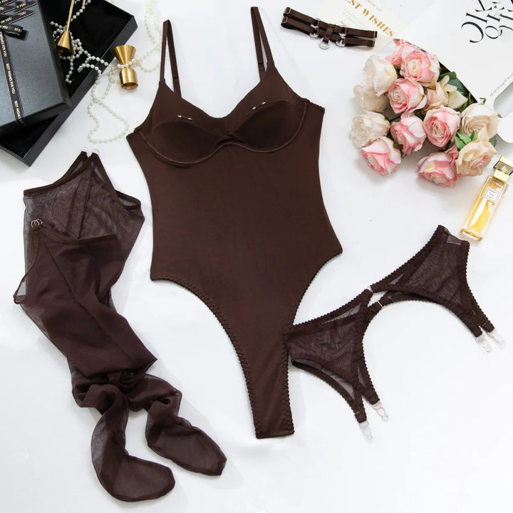 Allure Piercing Bodysuit Set