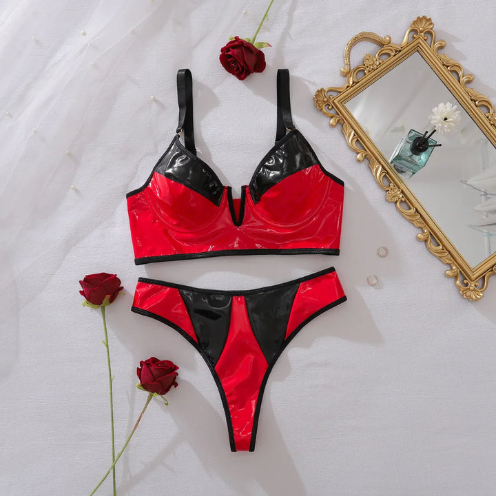 Temptation Latex Lingerie Set