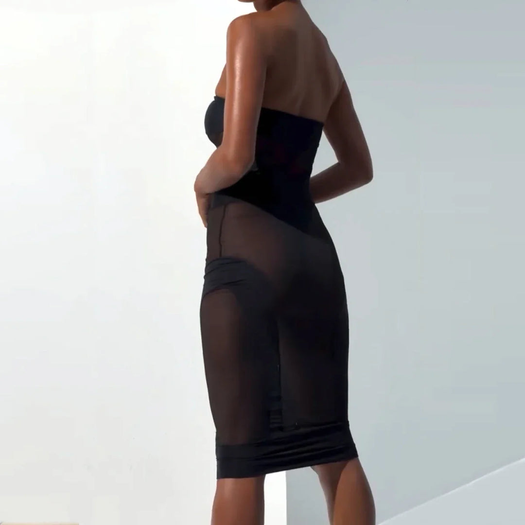 Sheer Temptation Mesh Bodysuit Set