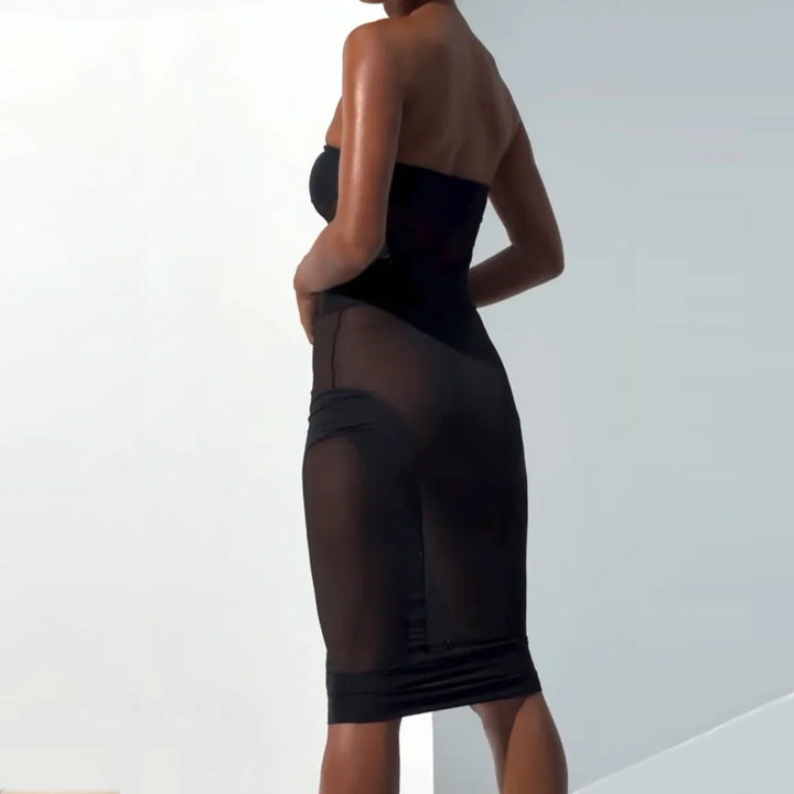 Sheer Temptation Mesh Bodysuit Set