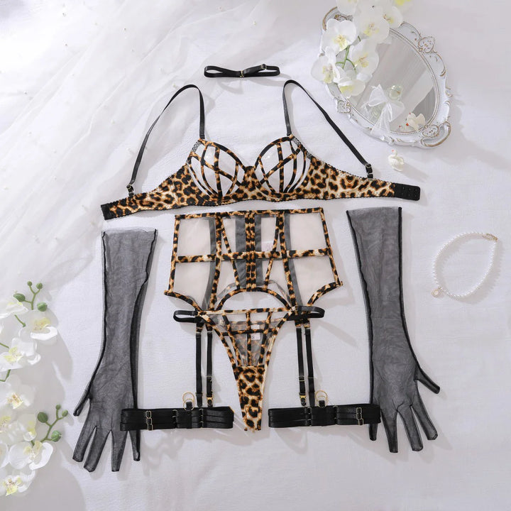 Fierce Instinct 6-Piece Lingerie Set