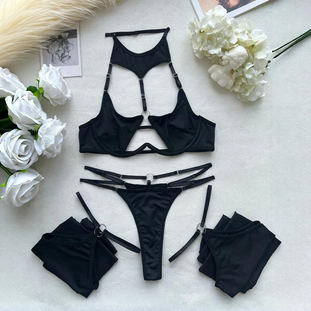 Harness Choker Lingerie Set